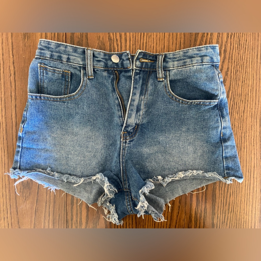 High waist jean shorts - Picture 2 of 2